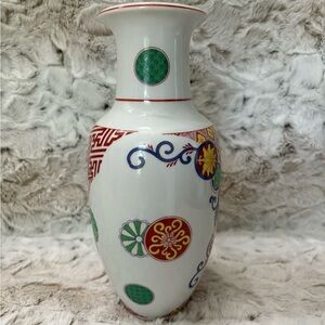 Vintage Toscany Collection Hand Painted 10” Vase